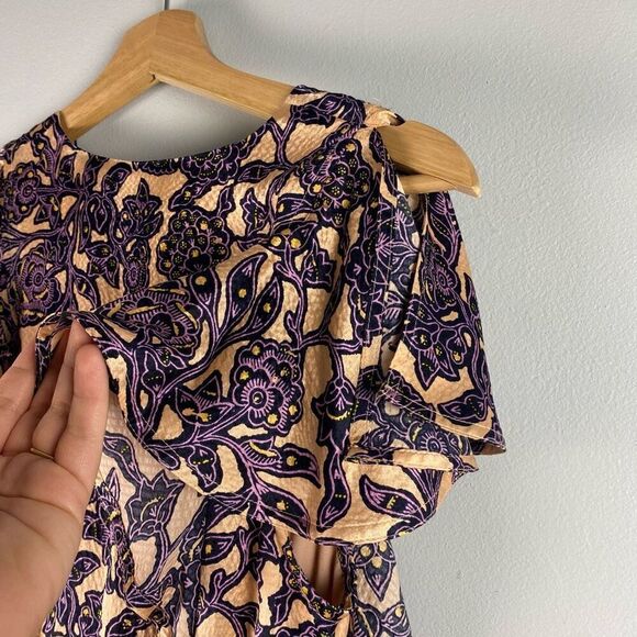 A.L.C. Viera Floral Silk Mini Dress - Picture 7 of 9